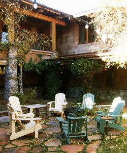 Relax in the private courtyard of El Portal Sedona Hotel
